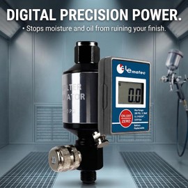 LE LEMATEC Digital Air Pressure Regulator with Water Separator, 1/4 NPT