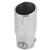 Akozon Exhaust Tip, Universal Inlet 63 mm Outlet 76 mm