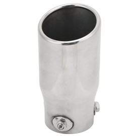Akozon Exhaust Tip, Universal Inlet 63 mm Outlet 76 mm Length 150 mm Stainless Steel Tailpipe Silencer Tip for the Car