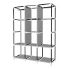 Yuqing Closet Armable Ropero Rack Guardaropa Recamara Organizacion Color Gris