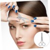 VICASKY 2pcs Small Stainless Steel Eyebrow Scissors for Precision Trimming
