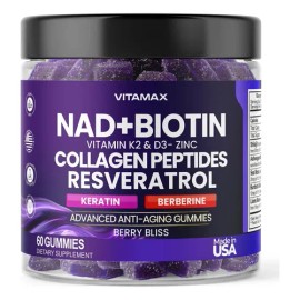 Gomitas Vitamax NAD+ Biotina Resveratrol 60 Unidades Suplemento