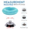 TUBRING The Ultimate Tub Drain Protector Hair Catcher/Strainer/Snare (Aqua)