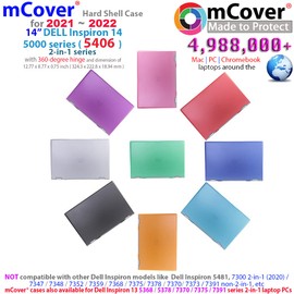 mCover Case Compatible for 2021-2022 14" Dell Inspiron 14 5406 Series 2-in-1 Convertible Laptop Computer ONLY (NOT Fitting Other Dell Models) - Orange