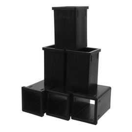 GANAZONO 6Pcs Square Tube Connector Adapter to Durable Plastic Sleeve for Glide Tubes and Fitness Equipment Versatile Junction for Industrial and Construction Use