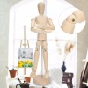 Lecute Maniqui Madera 14cm Articulado Dibujo Boceto Pintura Arte Fi