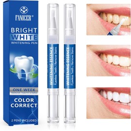 2 Pcs Teeth Whitening Pen,Teeth Whitening Kit,Teeth Whitening Pen Gentle,Fast Teeth Whitening Improve Dental Brightening,Fast and Effective Removal Tooth Stain Removal