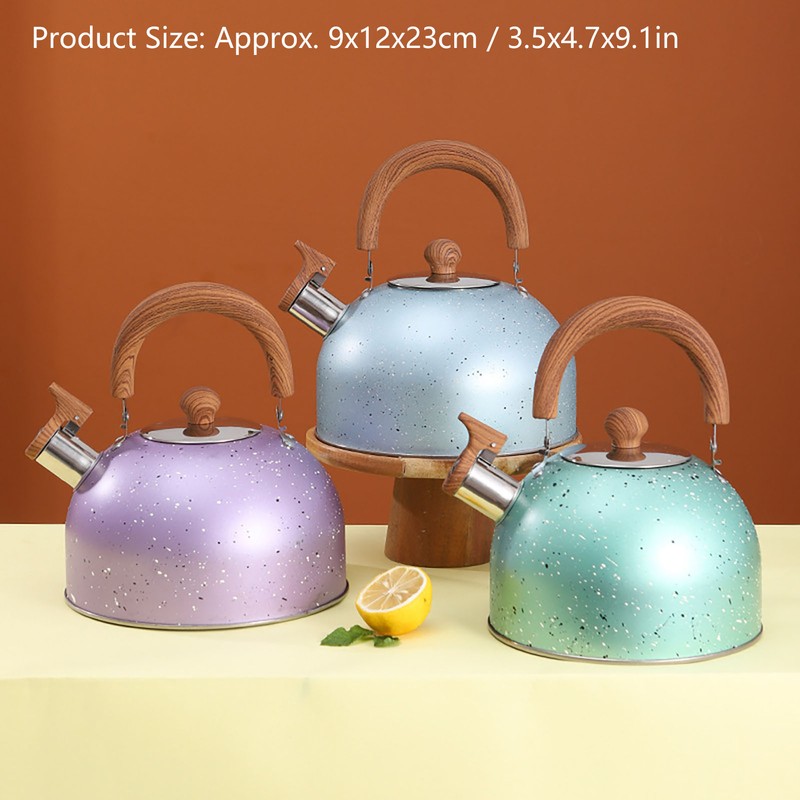 Water Kettle Stainless Steel Whistle Water Kettle Large Capacity Flat