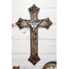 Rustic Western Star Texas Longhorn Cow Skull With Dual Pistols