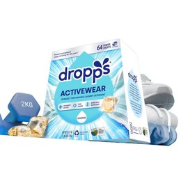 Dropps Activewear Laundry Cleaning Detergent Pods | Unscented - Size: Count / 64 Loads
