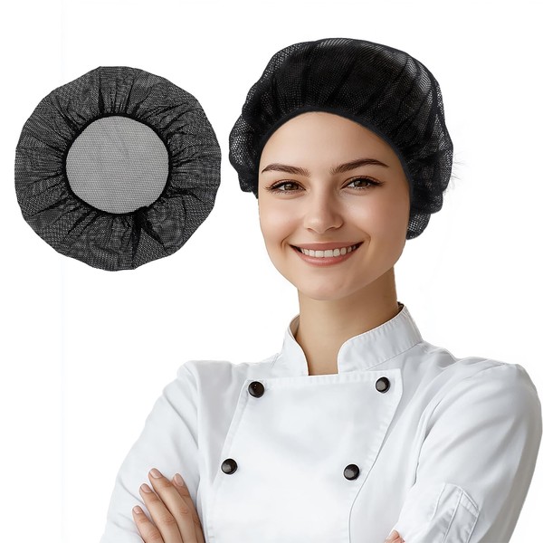 Psyqtsuary 10 Pcs Mesh Chef Hat Unisex Kitchen Cooking Hat