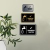 Signs ByLITA Classic Framed Drinking Water Sign (Black Gold) -