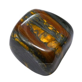 1 oz Iron Tiger Eye Crystal Tumbled Stones Polished Rocks - Natural Gem Stones for Healing - DIY Crystals for Protection
