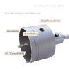 GSTK 10PCS Concrete Hole Saw kit, SDS Plus Shank,with (30mm