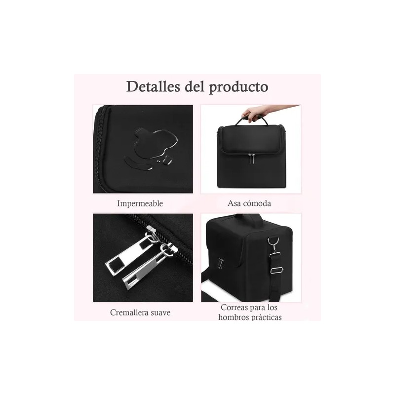 Maletines De Maquillaje Profesional Impermeable 4 Niveles