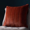 Paoletti Empress Square Cushion Cover, Rust