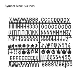 QUARKZMAN Felt Letter Board Numbers Sign 3/4 Inch Black Alphabet Message Board Changeable for Café Wedding Birthday