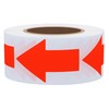 Hybsk Fluorescent Red Arrows Stickers Total 500 Stickers per Roll