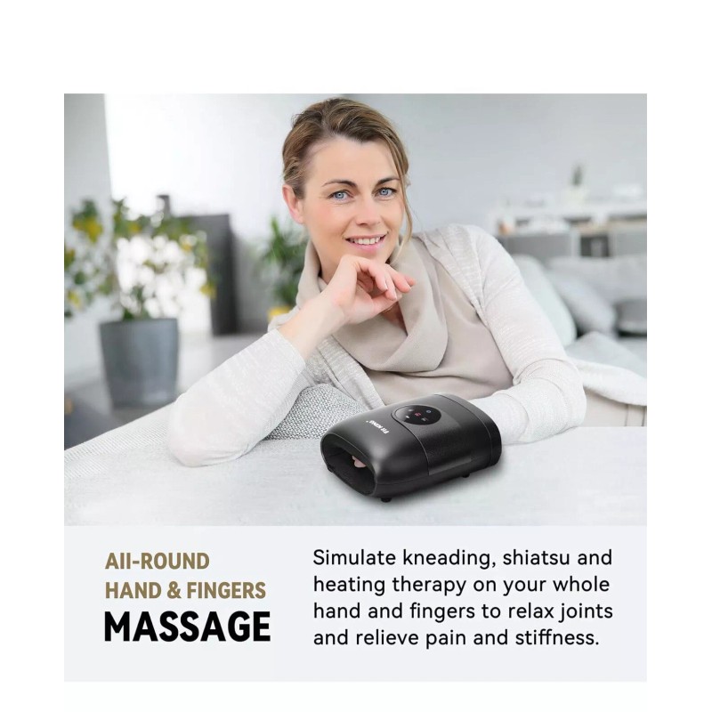 FIT KING Hand Massager with Heat for Hand Massage and