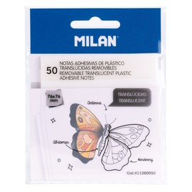 MILAN® Clear Removable Sticky Notes