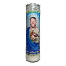 Matthew Stafford Prayer Saint Devotional Candle