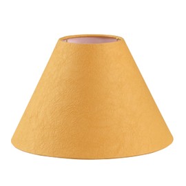 Aspen Creative 56041, Hardback Empire Transitional UNO Lamp Shade, Orange Parchment Wrinkled Paper, 4" Top x 10" Bottom x 7" Slant Height, Slip 33mm