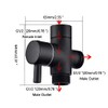 20 mm diameter 3-way universal shower system replacement part Solid