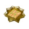 Ramadan Food Serving Tray Iron Food Plate Dessert Pastry Candy