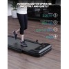 HIPICUTE 2-in-1 Treadmill,Folding Treadmill with Real-time Workout Data on LCD