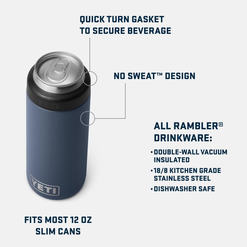 YETI Rambler 12 oz. Colster Slim Can Insulator for the