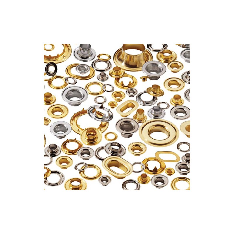 Stimpson E1RRGSWSS100 Stainless Steel Rolled Rim Grommet and Spur Washer