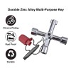 Llave Para Tablero/gabin Eléctrico Universal Metalica 6 En 1