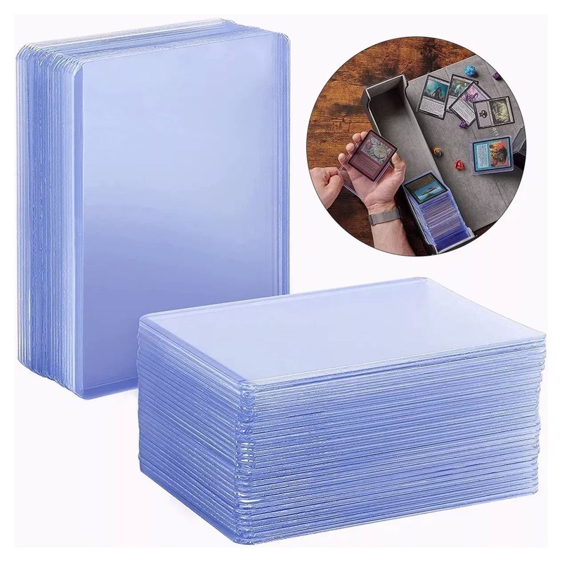 100pcs Regular Top Loaders Transparent Card Sleeves Collectible Card Top