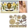 2 Sheets Egyptian Tattoo Bracelets Tattoos Gold Tattoos Metallic Tattoo