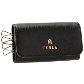 Furla WR00436 ARE000 4 Key Case, CAMELIA Arch Logo, 4 Key Case, NERO