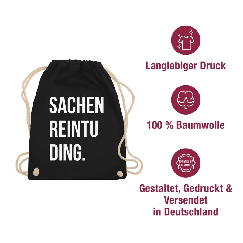 Festival “Sachen Reintu Ding” Gym Bag - Black -