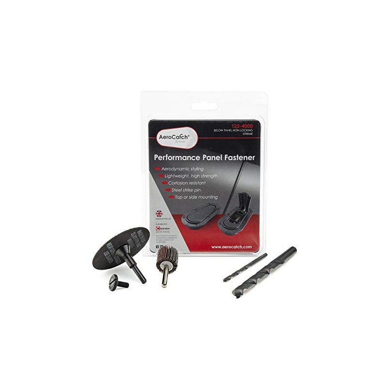 Aerocatch 125-4000 Xtreme Below Panel Flush Hood Latch and Pin