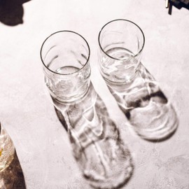 Libbey Lava Rocks Glasses, Set of 8, 12.5 oz, Clear