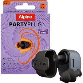 Alpine PartyPlug - Tapones para orejas de concierto con reducción de ruido de 19 dB, protección auditiva reutilizable para festivales de música, raves