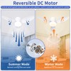 Glowall Small Ceiling Fan with Lights, 32 Inch Flush Mount