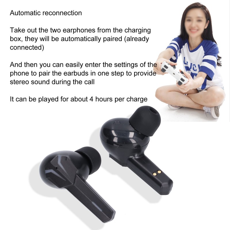 F15 ANC Bluetooth Headset Noise Canceling Gaming Earplugs Wireless Headphones