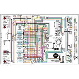 JEGS 19296 Wiring Diagram for 1976 Chevy Corvette, 11 in. x 17 in., Laminated
