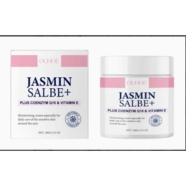 Jasminsalbe Plus, Jasmin Salbe Augen 100g, Aktiv Jasminsalbe Gegen von Augenringen,Augenermüdung und-Schwellung Sowie Schlaffen Augenlidern, Augenpflege für Frauen & Männer
