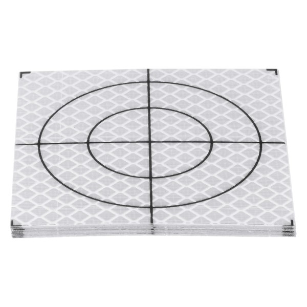 HARFINGTON 10pcs Survey Reflector Sheets 80x80mm Self-Adhesive Reflective Tape Survey