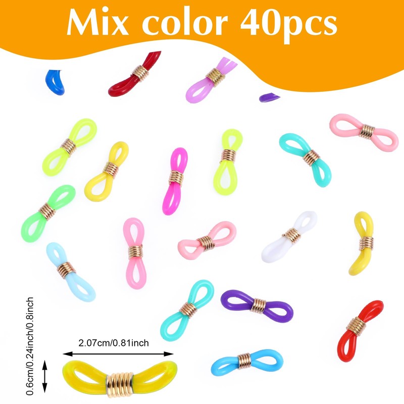 40pcs Knitting Needle Stoppers,Knitting Needle Hugger,Stitch Stopper,Needles Minder Knitting Tools
