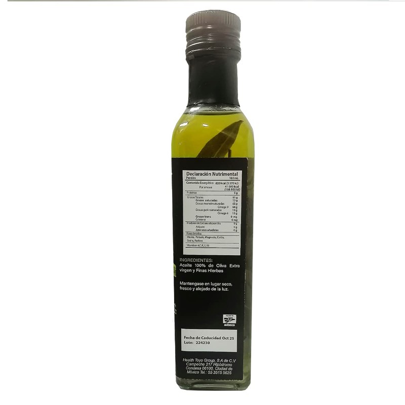 Aceite de Oliva con Ajo y Finas Hierbas 250ml Health