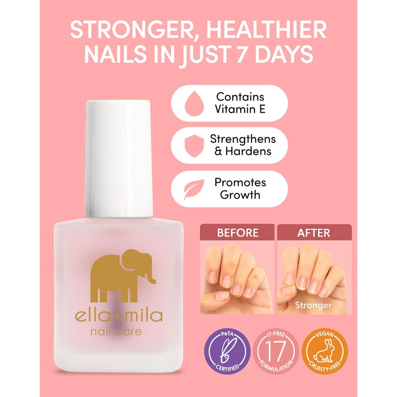 ella+mila Nail Strengthener and Growth Treatment - First Aid Kiss