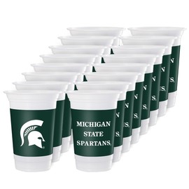 Westrick Michigan State University Spartans 16oz Premium Disposable Plastic Cups - Pack of 16