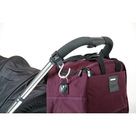 Venture Buggy Clips, Brushed Aluminium Hook, Award-Winning British Nursery Brand, pram Clips for Bags Secured to Your Stroller, pram or Pushchair - Pram Hooks - 2-Pack