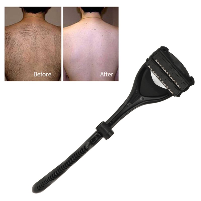 Back Hair Trimmer Safety Ergonomic Folding Handle Hypoallergenic Manual Back